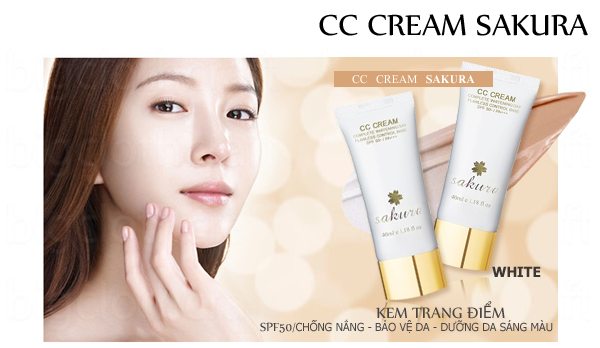 cc cream cho bạn lan da trắng sáng mịn mang