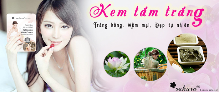 kem tắm trắng từ bùn biền mang đến một làn da trắng sáng rạng ngời cho các bạn gáii