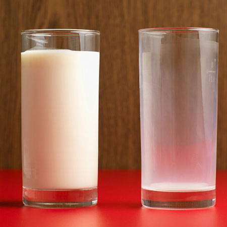 Cách 1: Pha sữa loãng