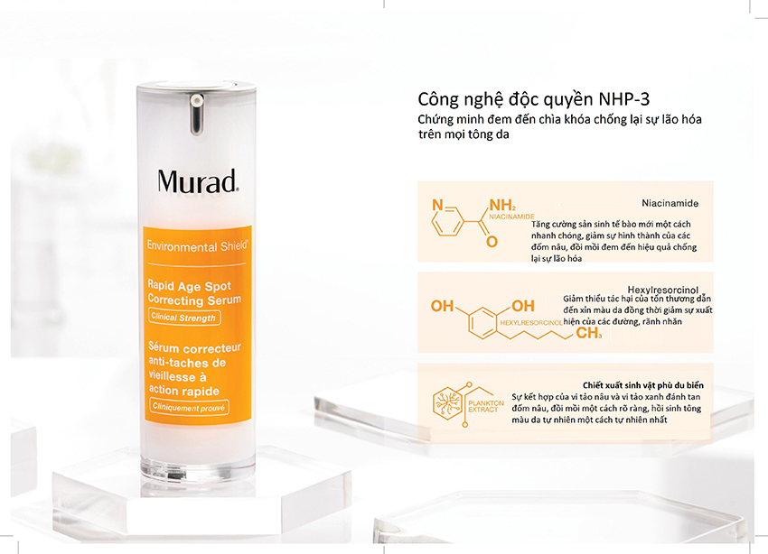 Thành phần nổi bật có trong Serum giảm thâm nám cao cấp Murad Rapid Age Spot Correcting