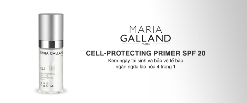 Kem ngày tái sinh và bảo vệ tế bào ngăn ngừa lão hóa 4 trong 1 Maria Galland Cell-Protecting Primer SPF 20 22J
