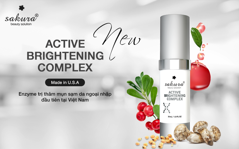 Enzyme giảm nám dưỡng trắng da Sakura Active Brightening Complex
