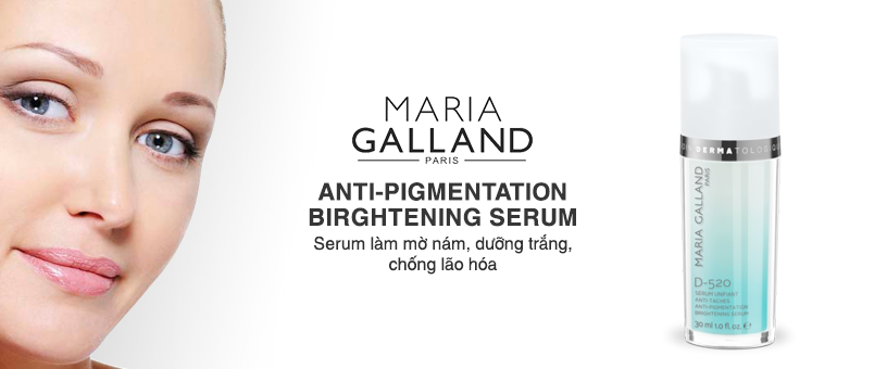 Serum làm mờ nám, dưỡng trắng, chống lão hóa Maria Galland Anti-Pigmentation Birghtening Serum D-520