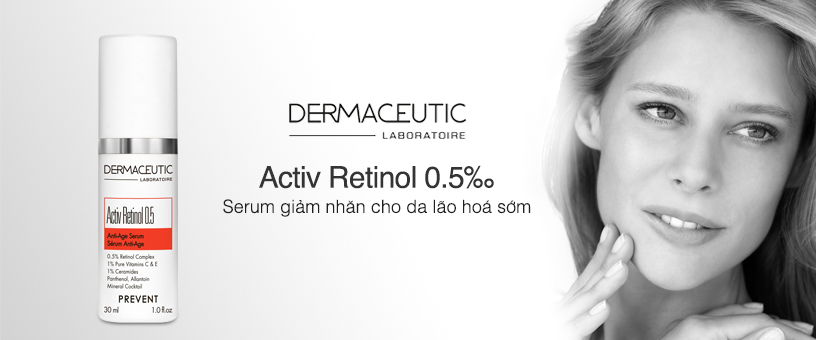 Serum giảm nhăn cho da lão hoá sớm Dermaceutic Activ Retinol 0.5‰
