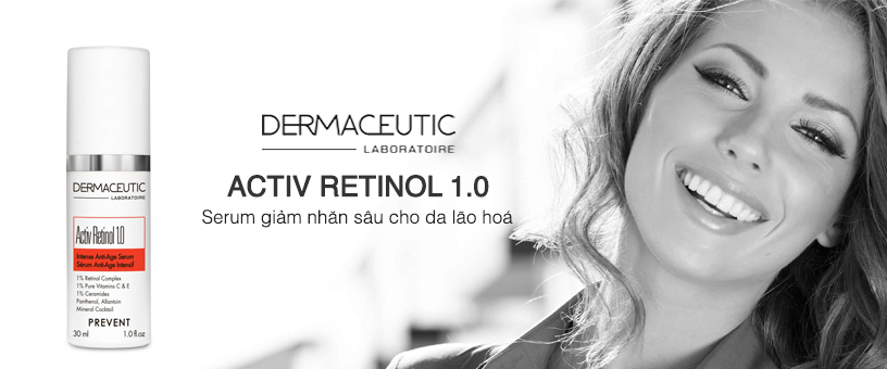 Serum giảm nhăn sâu cho da lão hoá Dermaceutic Activ Retinol 1.0
