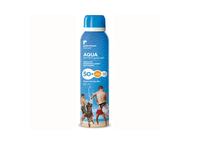 Chai xịt chống nắng Repavar Protextrem Suncare Aqua Wet Skin Spray Gel SPF50+