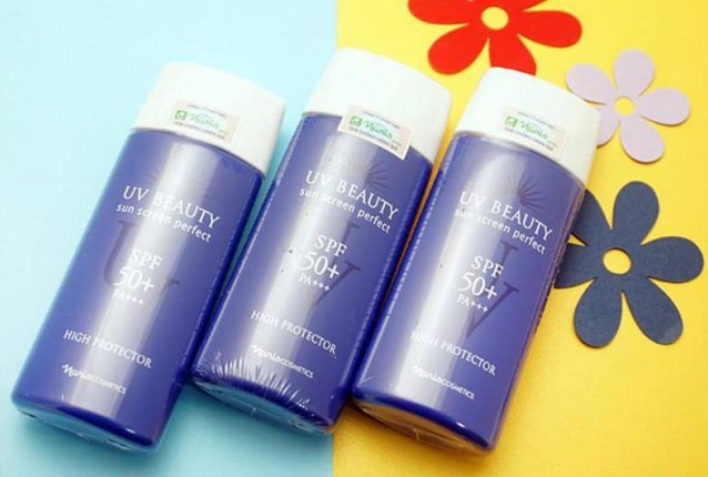 Kem chống nắng UV Beauty Sun Screen Perfect High Protector top 6 loại kem chống nắng dưỡng trắng da toàn thân tốt nhất thị trường