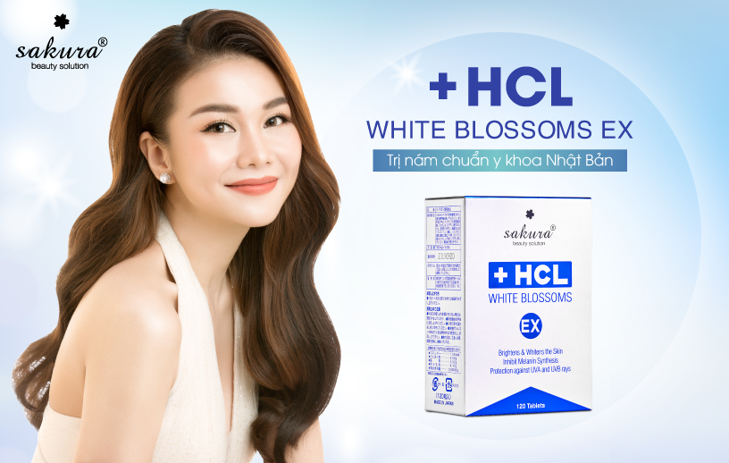 Viên uống giảm nám chuyên sâu Sakura HCL White Blossoms EX