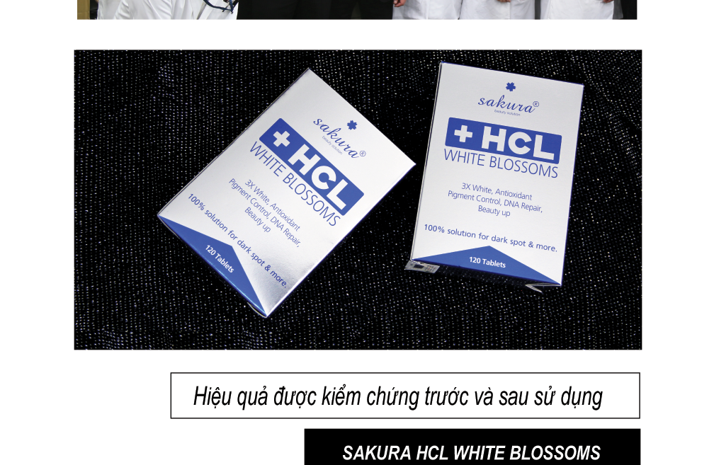 Viên Uống Trị Nám Sakura HCL White Blossom  9