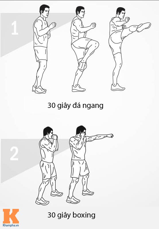 Giáo án 30 ngày tập HIIT đốt mỡ siêu tốc: Ngày 19