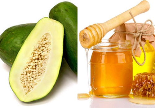 Cách 2: Mặt nạ đu đủ – mật ong