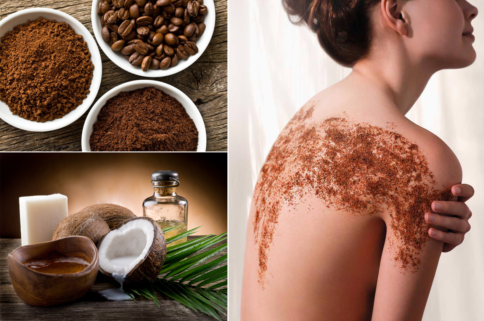 Cách tắm trắng bằng cà phê và dầu dừa
