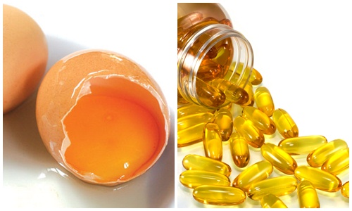 Trứng gà và vitamin E giúp trị sạch nám và tàn nhang
