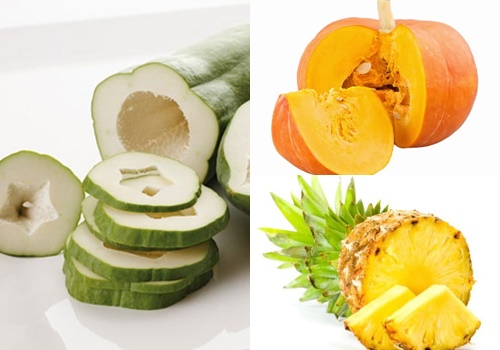 Đu đủ, bí ngô và dứa giúp bạn giảm nám cực hiệu quả