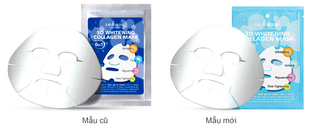 Với thành công ở mẫu cũ, thương hiệu Sakura năm nay đã tiếp tục cải tiến và cho ra đời mẫu mặt nạ 3D tiên tiến với khả năng làm sáng da đồng thời hỗ trợ nâng cơ mặt, chống lão hóa hiệu quả vượt trội gấp 2 lần!