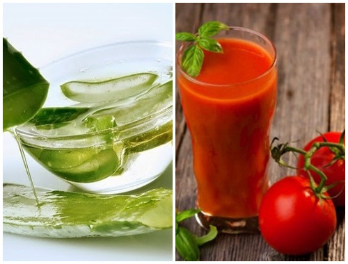 Mặt nạ cà chua và nha đam