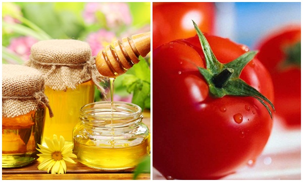 Mặt nạ mật ong và cà chua