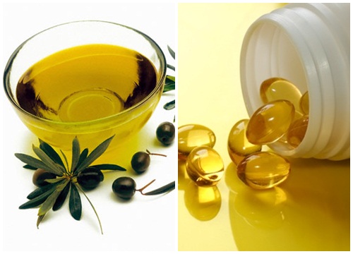 Dùng hỗn hợp dầu dừa – vitamin E và dầu oliu 
