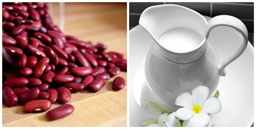 Mặt nạ giúp trắng da từ bột đậu đỏ và sữa tươi