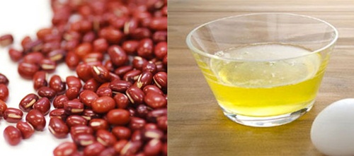 Mặt nạ trị mụn từ đậu đỏ và lòng trắng trứng gà