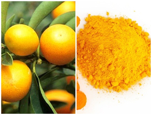 Mặt nạ quất – bột nghệ