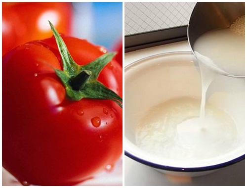 Mặt nạ cà chua và nước vo gạo