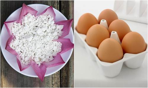 Bột sắn dây và trứng gà là nguyên liệu thần thánh giúp đánh bay mụn, sạch nám da hiệu quả