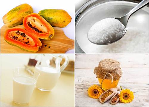 Sinh tố đu đủ và sữa tươi