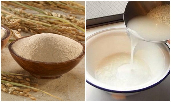 Công thức 2: Bột mì và nước vo gạo