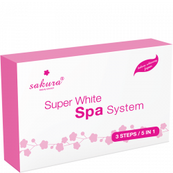 Bộ kem tắm trắng cao cấp tiêu chuẩn Spa Sakura Super White Spa System - MUA 3 TẶNG 1