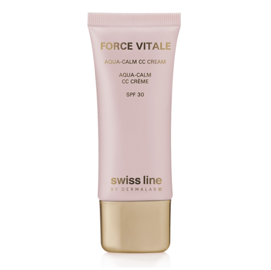 Kem chống nắng làm nền trang điểm Swissline Force Vitale Aqua Calm CC Cream SPF30