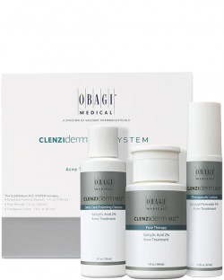 Bộ sản phẩm giảm mụn mạnh mẽ cho da nhờn Obagi Clenziderm Oily Set