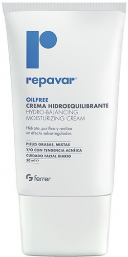Kem dưỡng ẩm cho da nhờn mụn Repavar Oilfree Hydro Balancing Moisturizing Cream