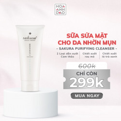 Sữa rửa mặt cho da dầu mụn Sakura Purifying Cleanser