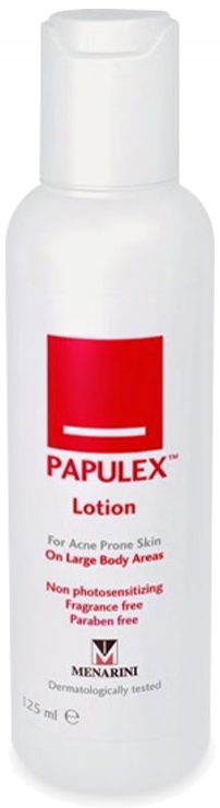 Lotion hỗ trợ giảm mụn cho cơ thể Papulex Lotion On Large Body Areas