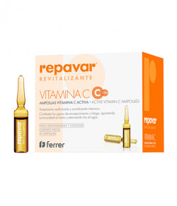 Dung dịch Vitamin C làm sáng da và chống lão hóa Repavar Revitalizante Beauty Flash Ampoules