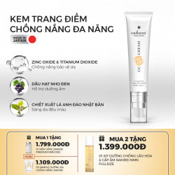 Kem trang điểm, chống nắng đa năng Sakura CC Cream Flawless Control Base SPF50+ PA++++