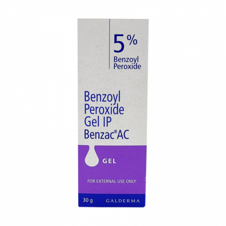 Gel giảm  mụn Benzac AC Benzoyl Peroxide Gel IP 5%