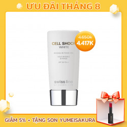 Sữa chống nắng Swissline Cell Shock White Invisible Veil SPF 50 PA++