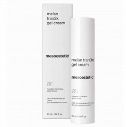 Kem giảm nám và ngăn ngừa hình thành sắc tố da dạng gel Mesoestetic Melan Tran3x Gel Cream