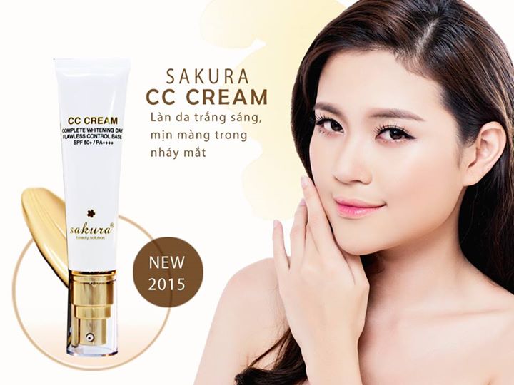 Bí quyết trang điểm tự nhiên cùng Sakura CC Cream