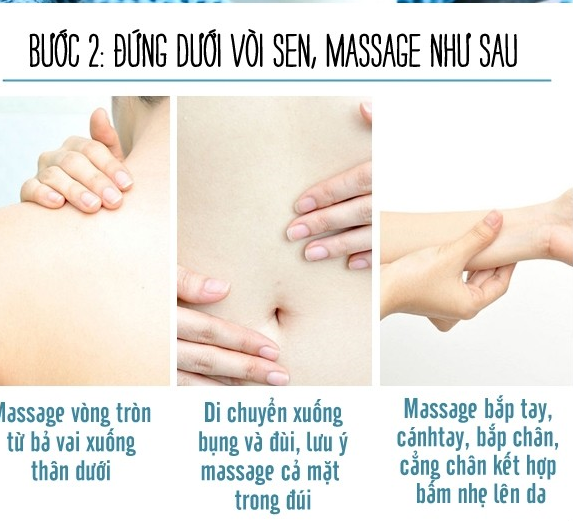 Đẹp hơn đi spa nhờ nmassage cơ thể bằng vòi hoa sen
