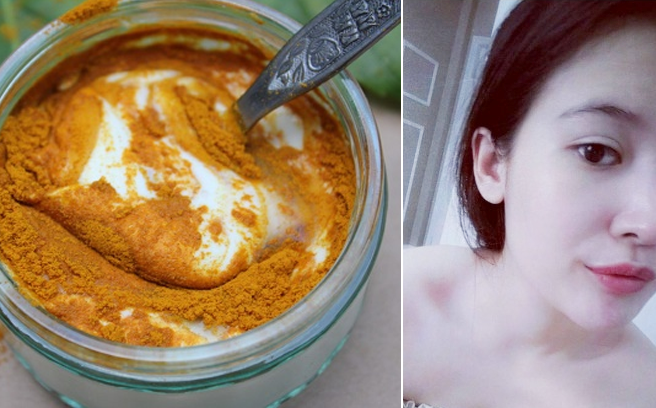 Tuyệt chiêu dưỡng da trắng mịn với bột nghệ sữa chua