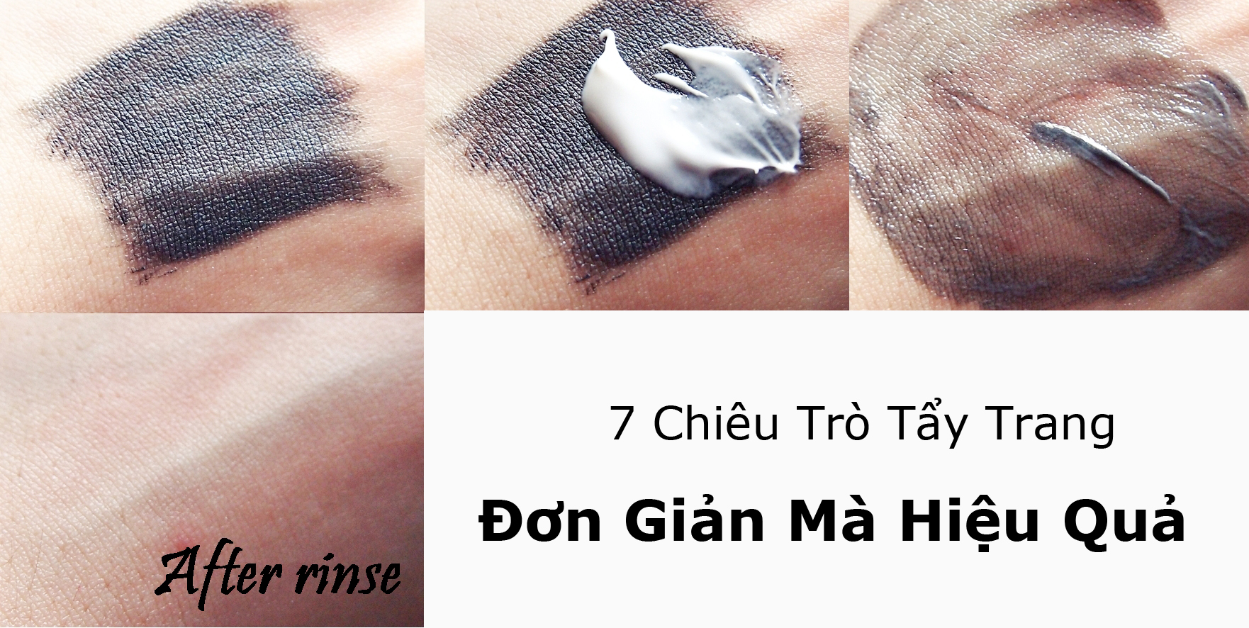 7 Chiêu Trò Tẩy Trang Đơn Giản Mà Hiệu Quả