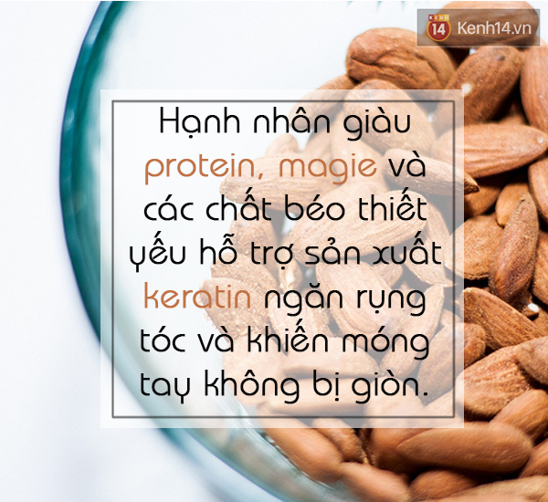 6 thực phẩm không thể bỏ qua nếu muốn tóc và móng khỏe đẹp