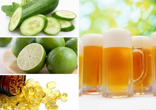 Lỗ chân lông se khít khìn khịt chỉ nhờ dưa chuột và bia