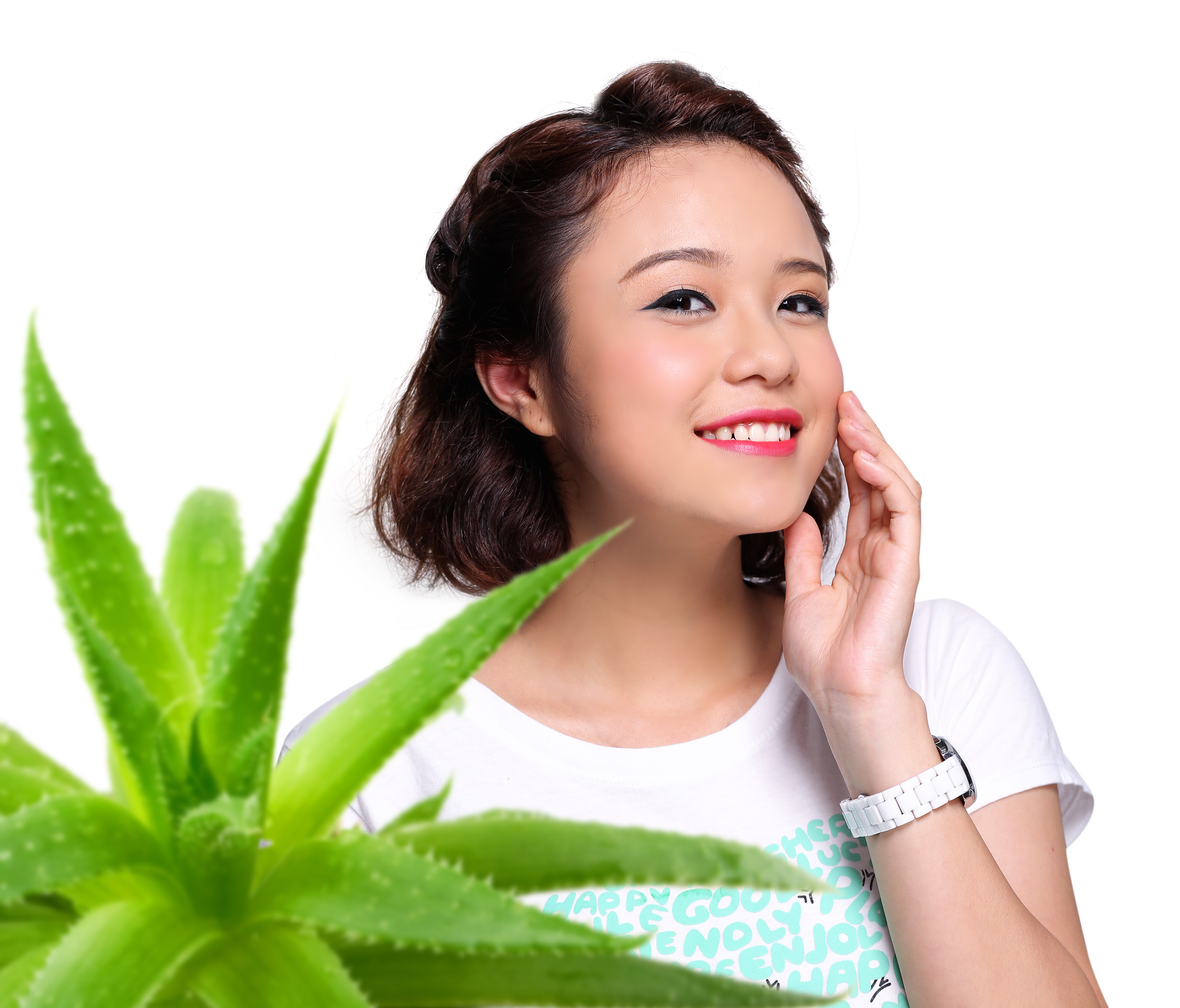 Da trắng sáng bất ngờ từ lá lô hội