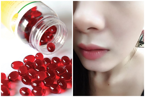 1-2 viên dầu gấc/ngày, sau 1 tuần làn da bạn sẽ căng mịn, trắng sáng
