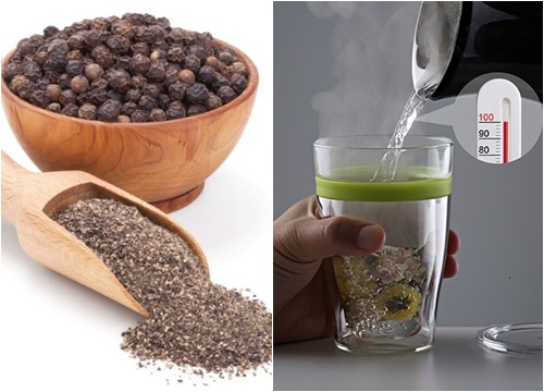 Bất ngờ với sức mạnh giảm cân của ly nước rắc hạt tiêu