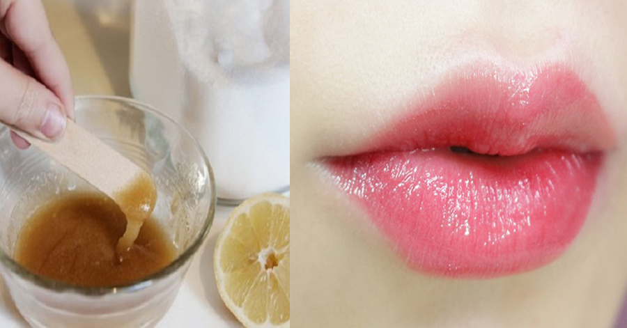 Môi thâm xì phút chóc trở nên mọng nước hồng hào sau vài phút thoa hỗn hợp đường trộn với thứ nước này